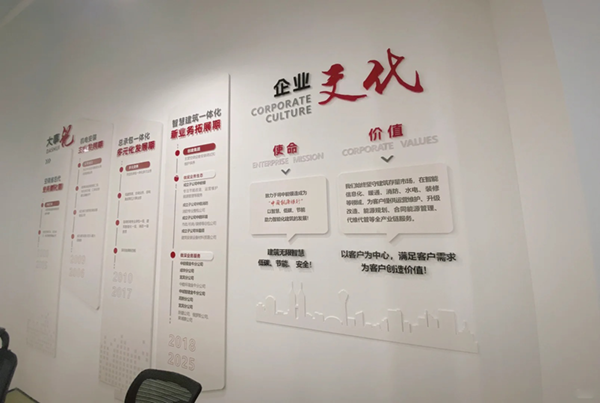 现代简约企业文化墙