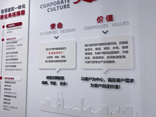 现代简约企业文化墙