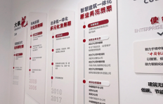 现代简约企业文化墙案例